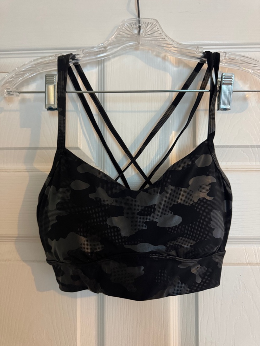 Black Camo Strappy Bralette